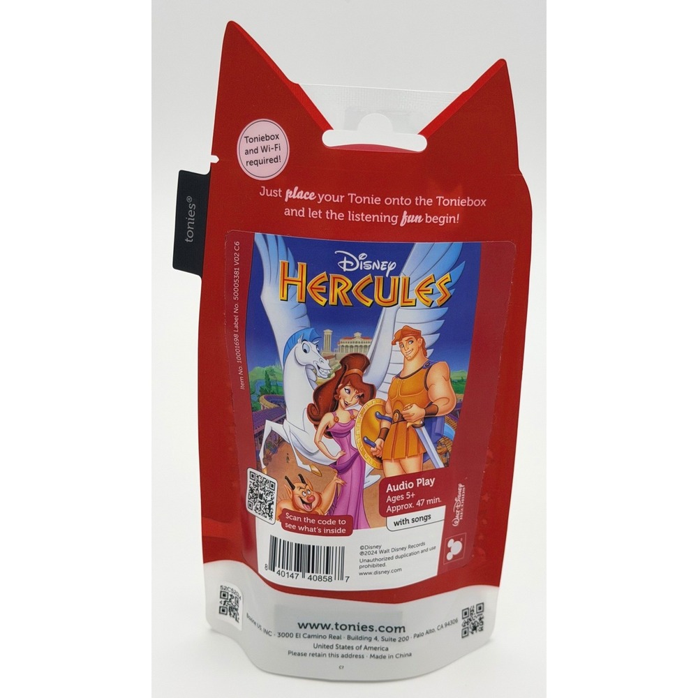 Tonies Disney Hercules Audio Play Character Figure New & Sealed - Picture 2 of 3